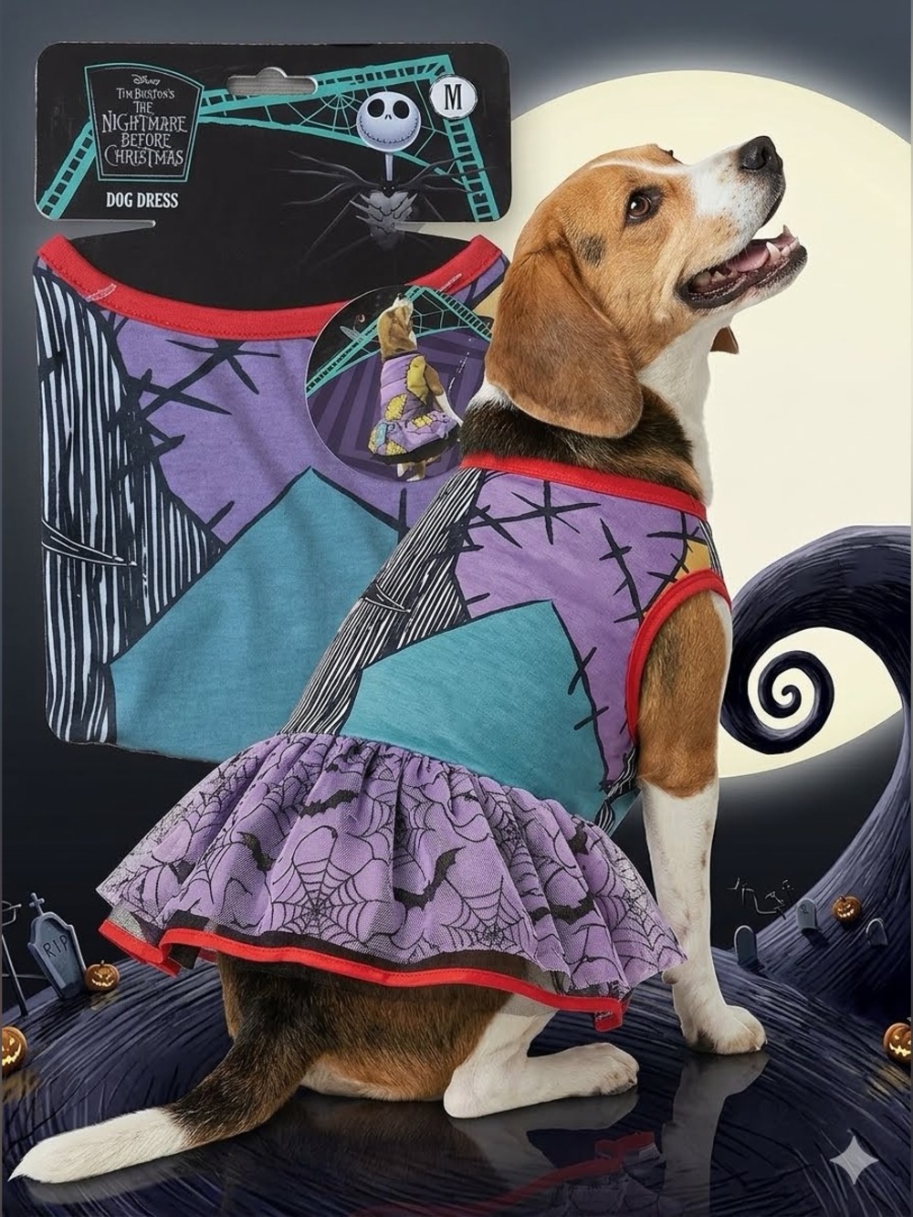 Disney Sally Dog costume(Size medium) + dog toys bundle